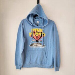Pink Floyd Blue Hooded Sweatshirt Hoodie Dark Side of the Moon Women's M